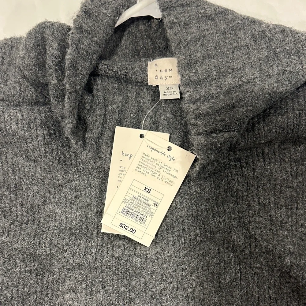 a new day Charcoal Turtleneck Sweater - Picture 4 of 5